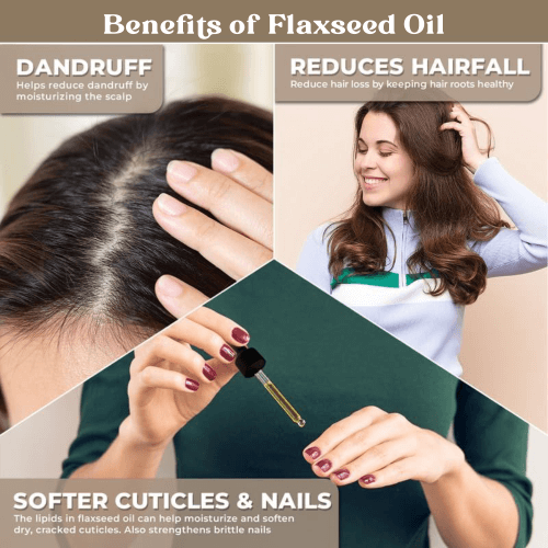 Vedahillz Cold Pressed Flaxseed Oil Sourced from Premium Natural Seeds